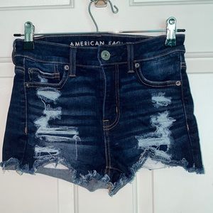 American Eagle high rise jean shorts!